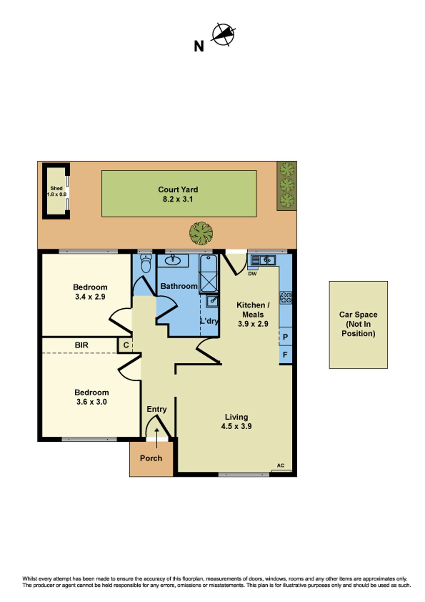 Floorplan of Homely unit listing, 4/28 Peel St, Newport VIC 3015