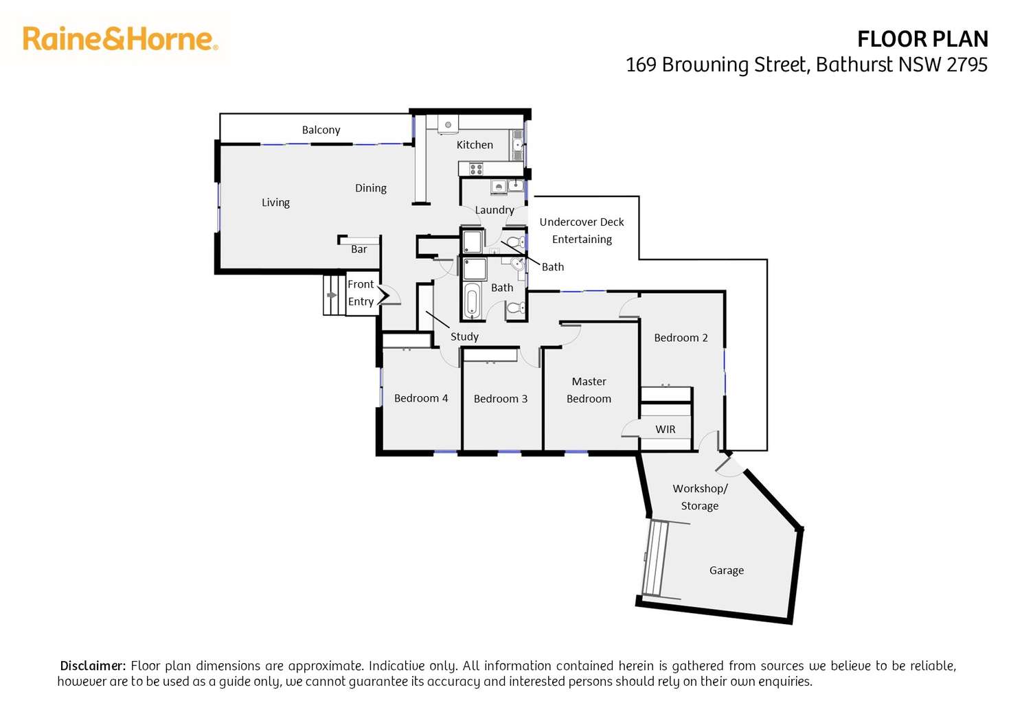 Floorplan of Homely house listing, 169 Browning Street, Bathurst NSW 2795