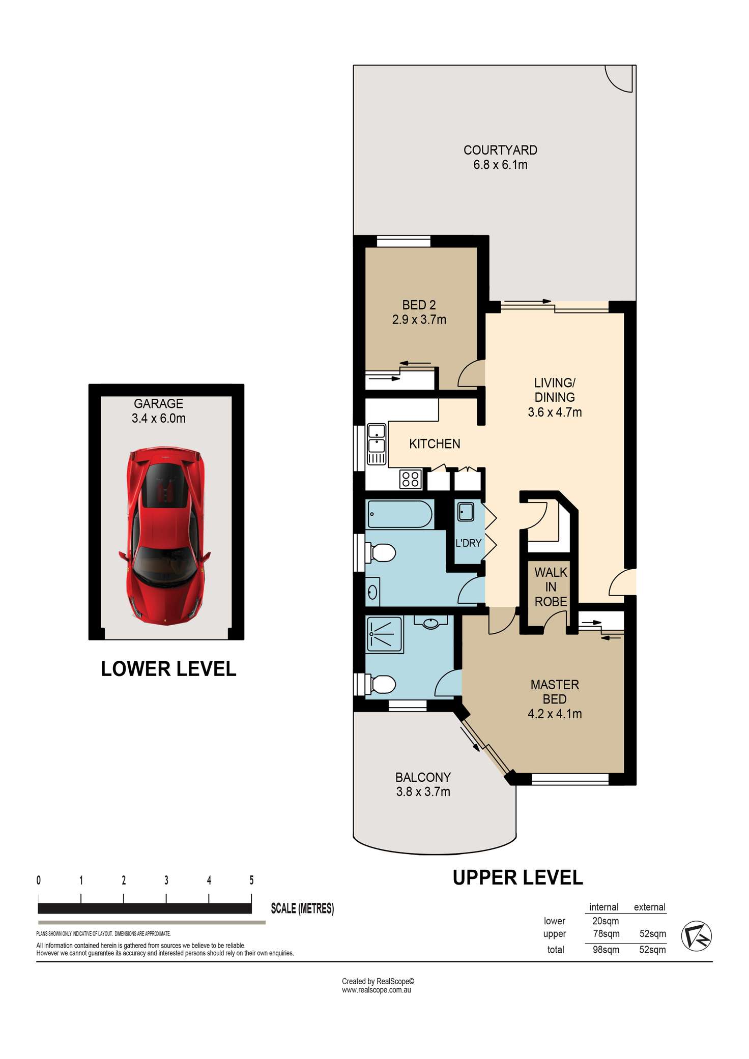 Floorplan of Homely apartment listing, 1/52-58 Mitre Street, St Lucia QLD 4067