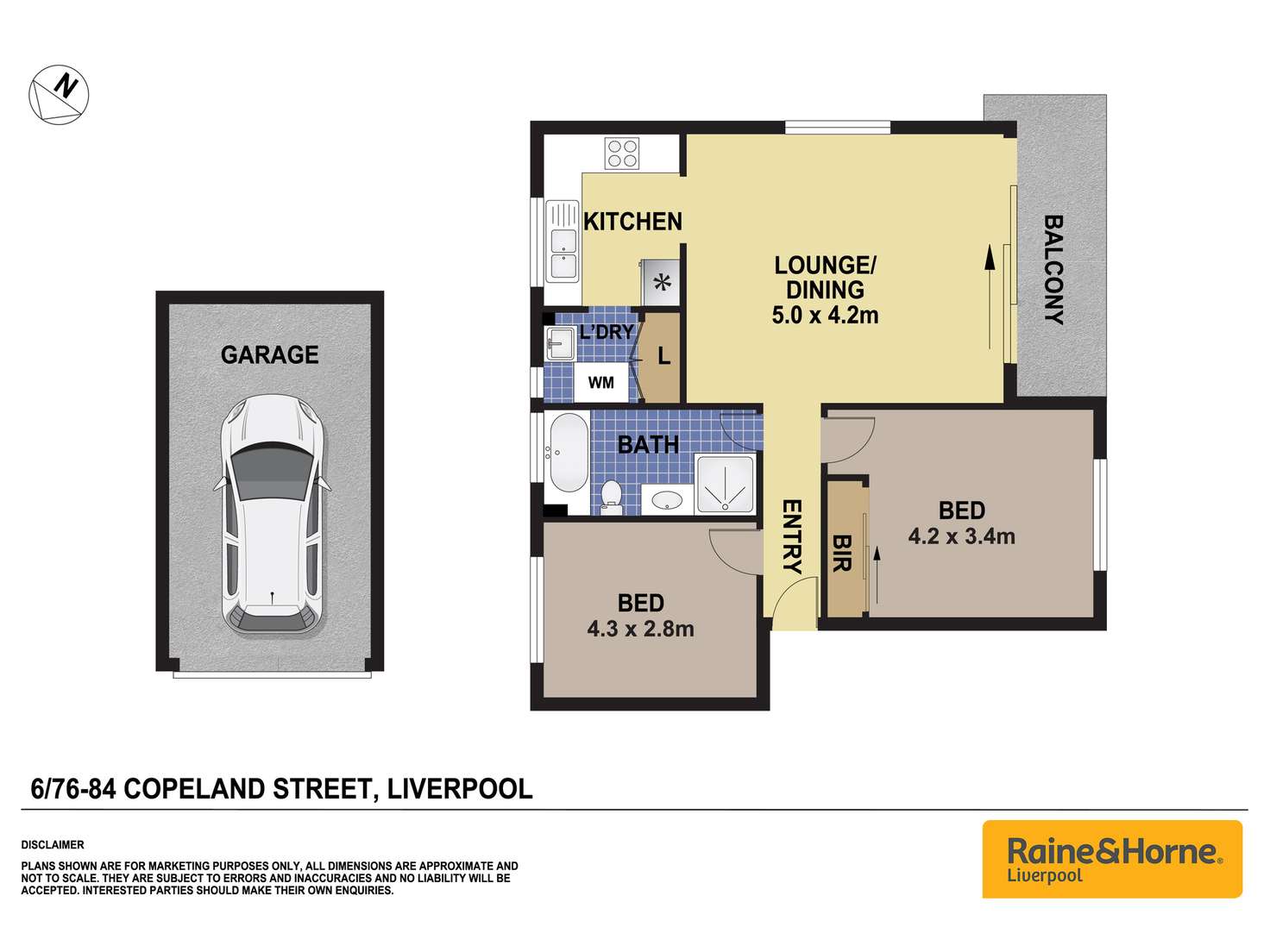 Floorplan of Homely unit listing, 6/76 Copeland Street, Liverpool NSW 2170