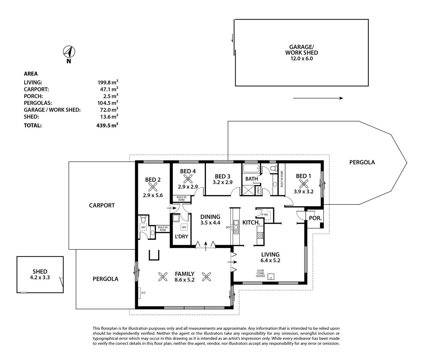 Floorplan of Homely house listing, 50 Burnside Road, Strathalbyn SA 5255