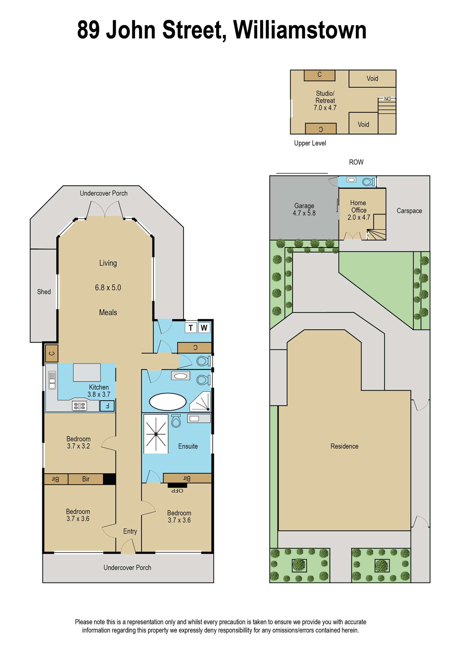Floorplan of Homely house listing, 89 John Street, Williamstown VIC 3016