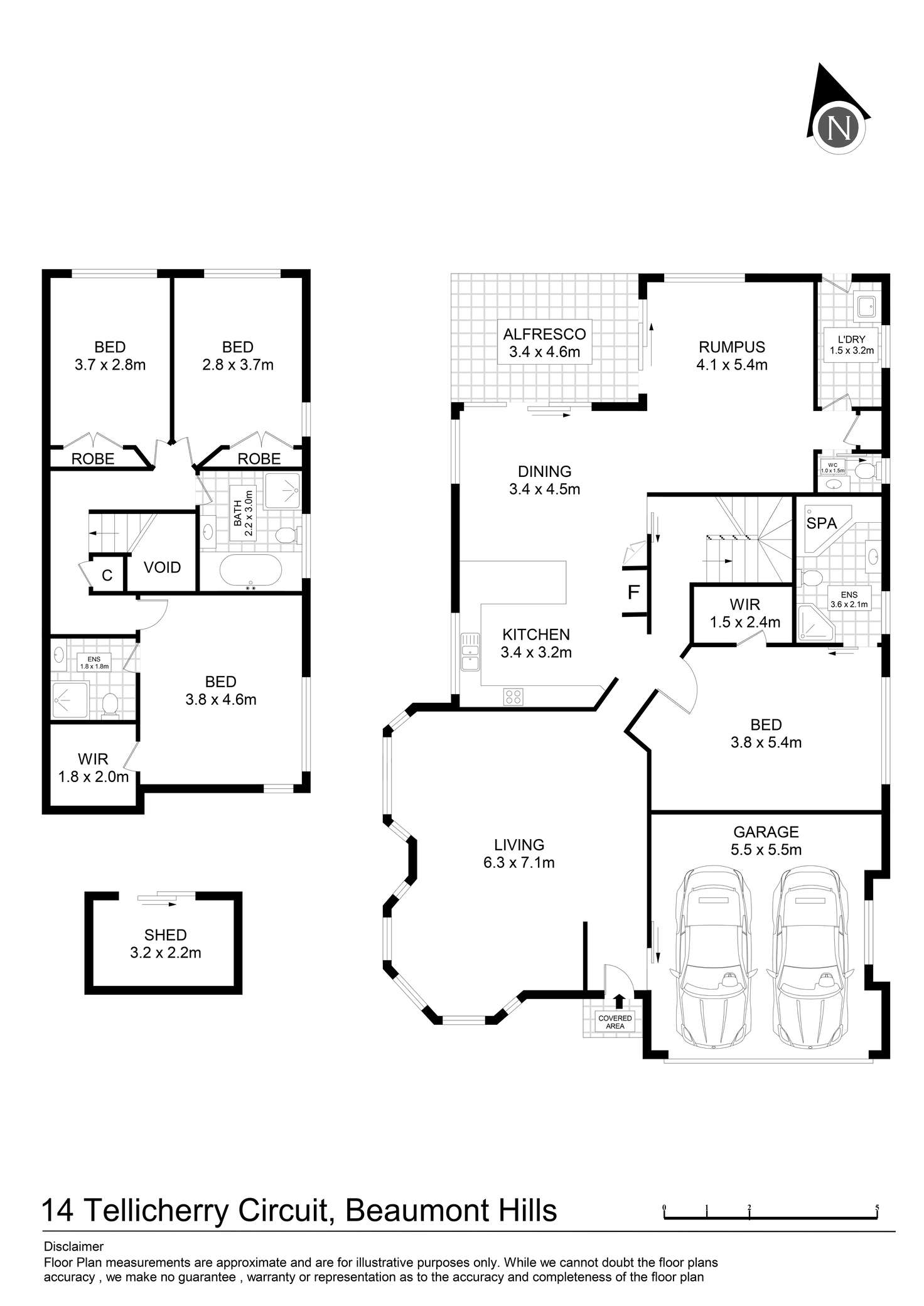 Floorplan of Homely house listing, 14 Tellicherry Circuit, Beaumont Hills NSW 2155