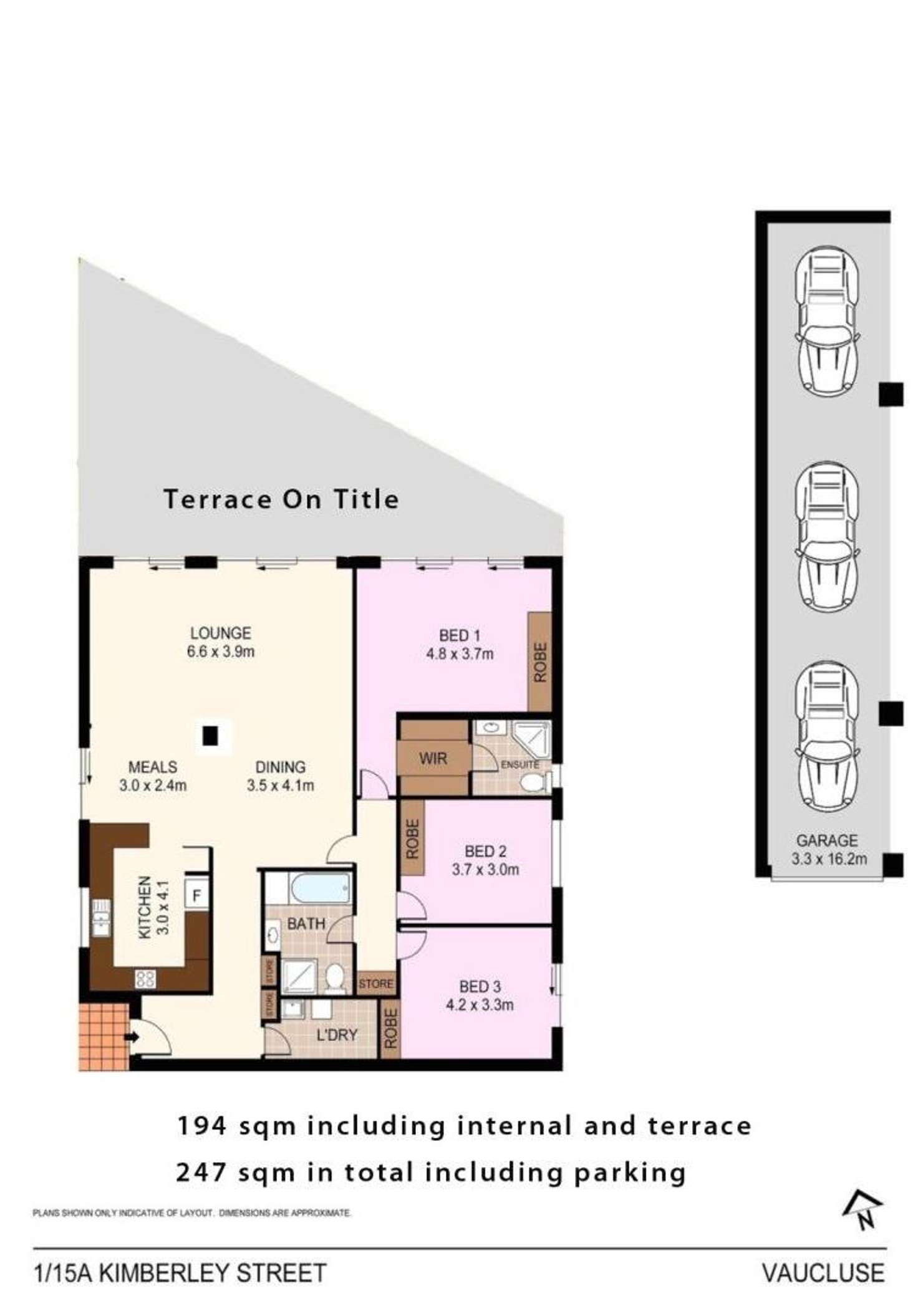 Floorplan of Homely apartment listing, 1/15a Kimberley Street, Vaucluse NSW 2030