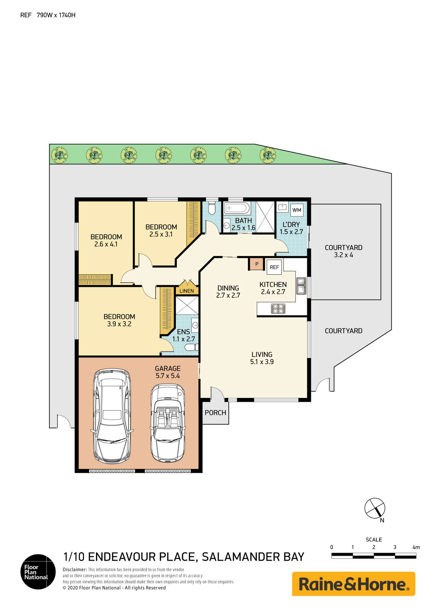 Floorplan of Homely house listing, 1/10 Endeavour Place, Salamander Bay NSW 2317