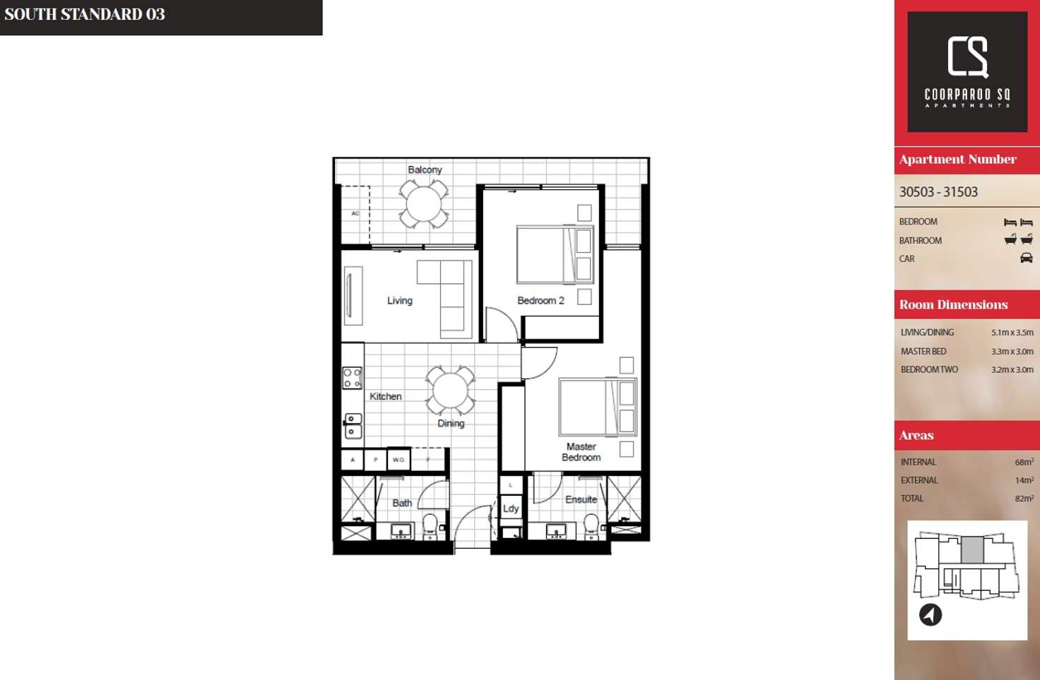 Floorplan of Homely unit listing, 31203/300 Old Cleveland rd, Coorparoo QLD 4151
