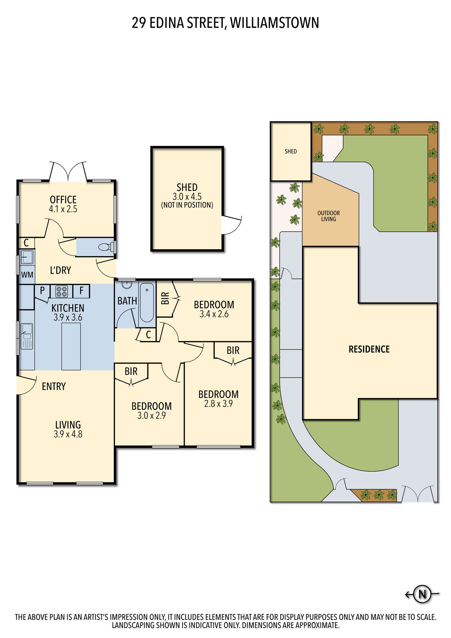 Floorplan of Homely house listing, 29 Edina Street, Williamstown VIC 3016