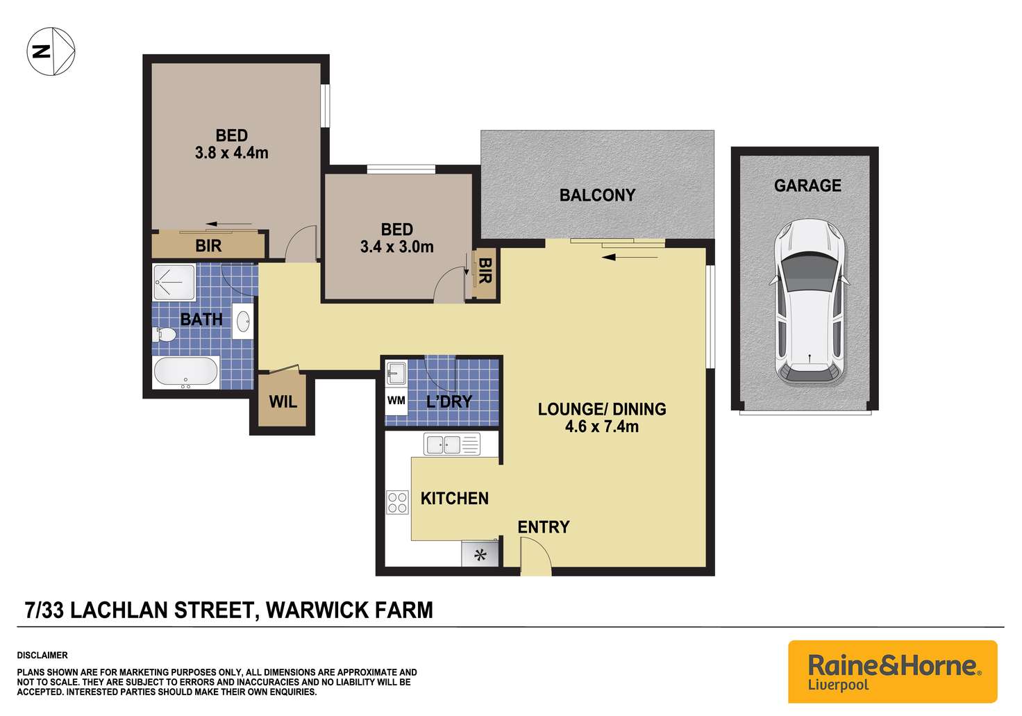Floorplan of Homely apartment listing, 7/33 Lachlan Street, Liverpool NSW 2170