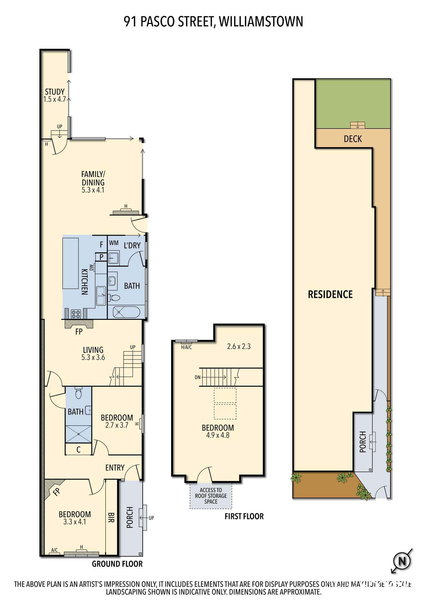 Floorplan of Homely house listing, 91 Pasco Street, Williamstown VIC 3016