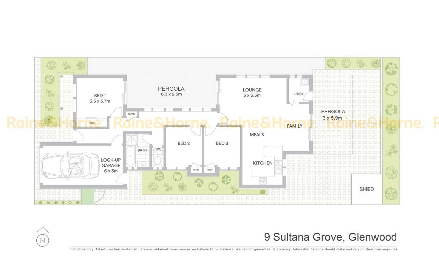 Floorplan of Homely house listing, 9 Sultana Grove, Glenwood NSW 2768