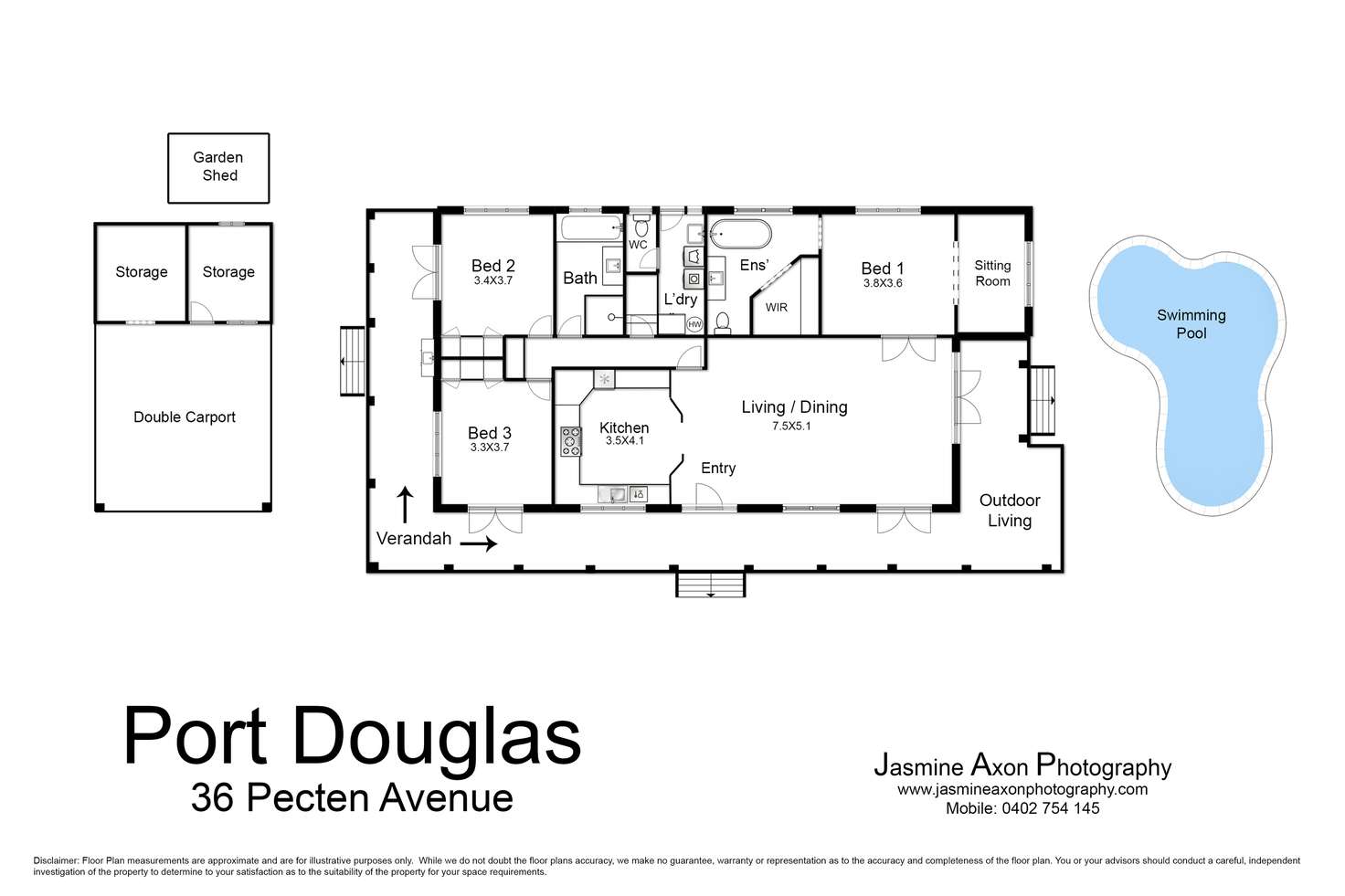 Floorplan of Homely house listing, 36 PECTEN AVENUE, Port Douglas QLD 4877