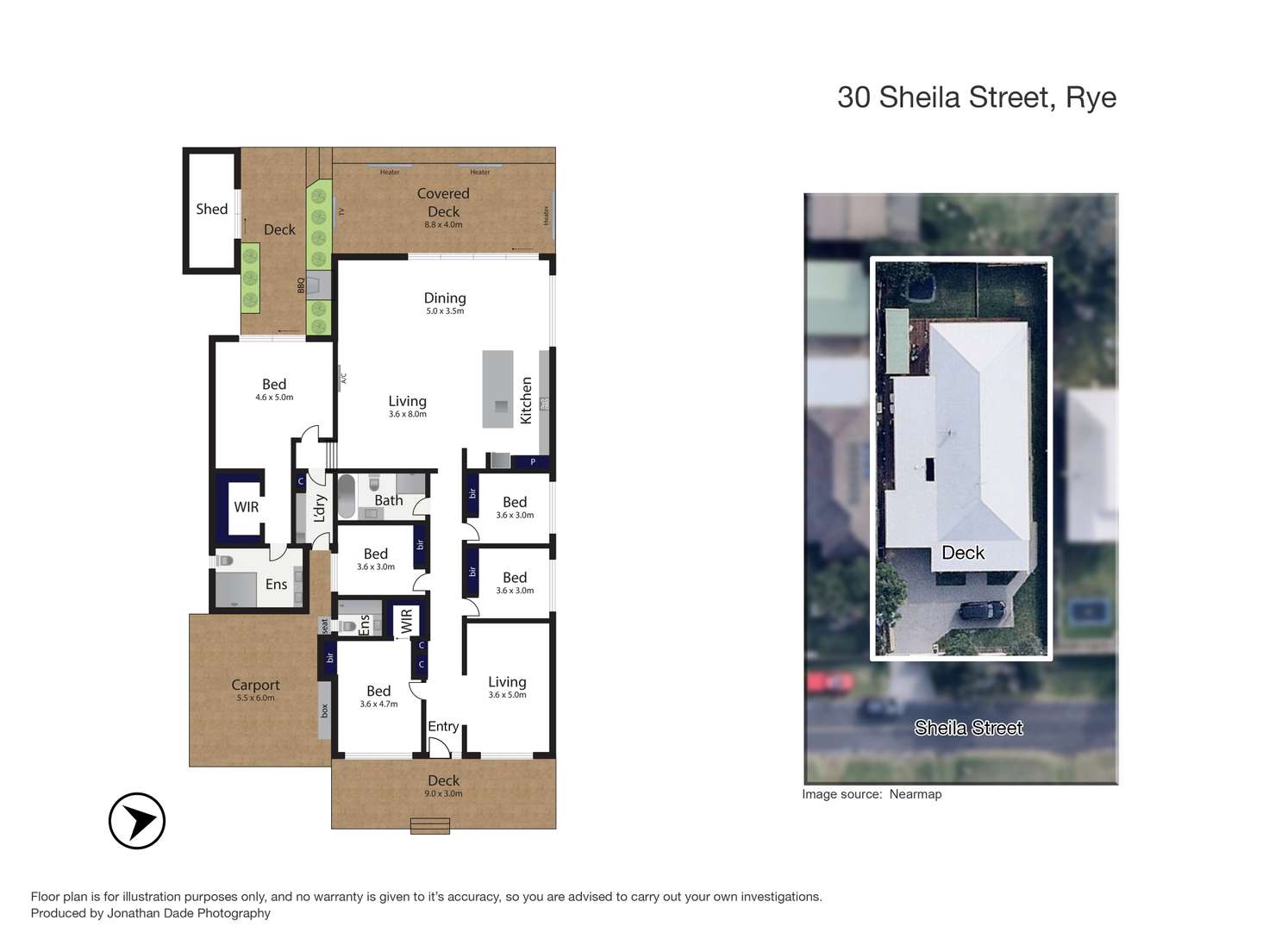 Floorplan of Homely house listing, 30 Sheila Street, Rye VIC 3941