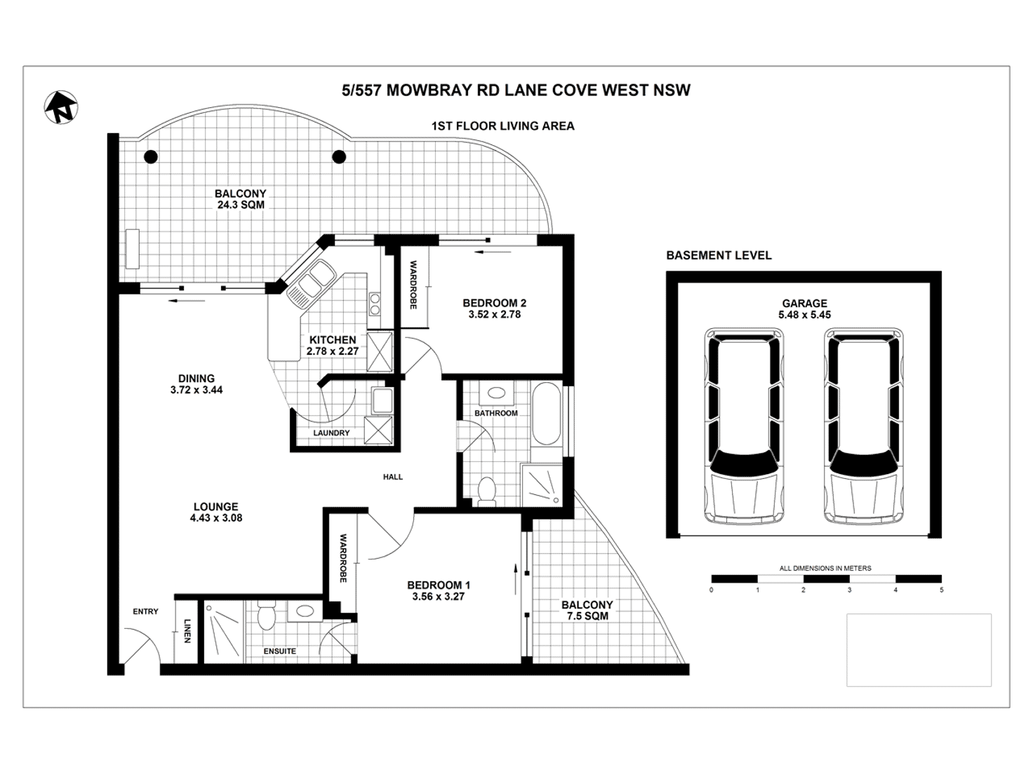 Floorplan of Homely apartment listing, 5/557 Mowbray Road, Lane Cove NSW 2066