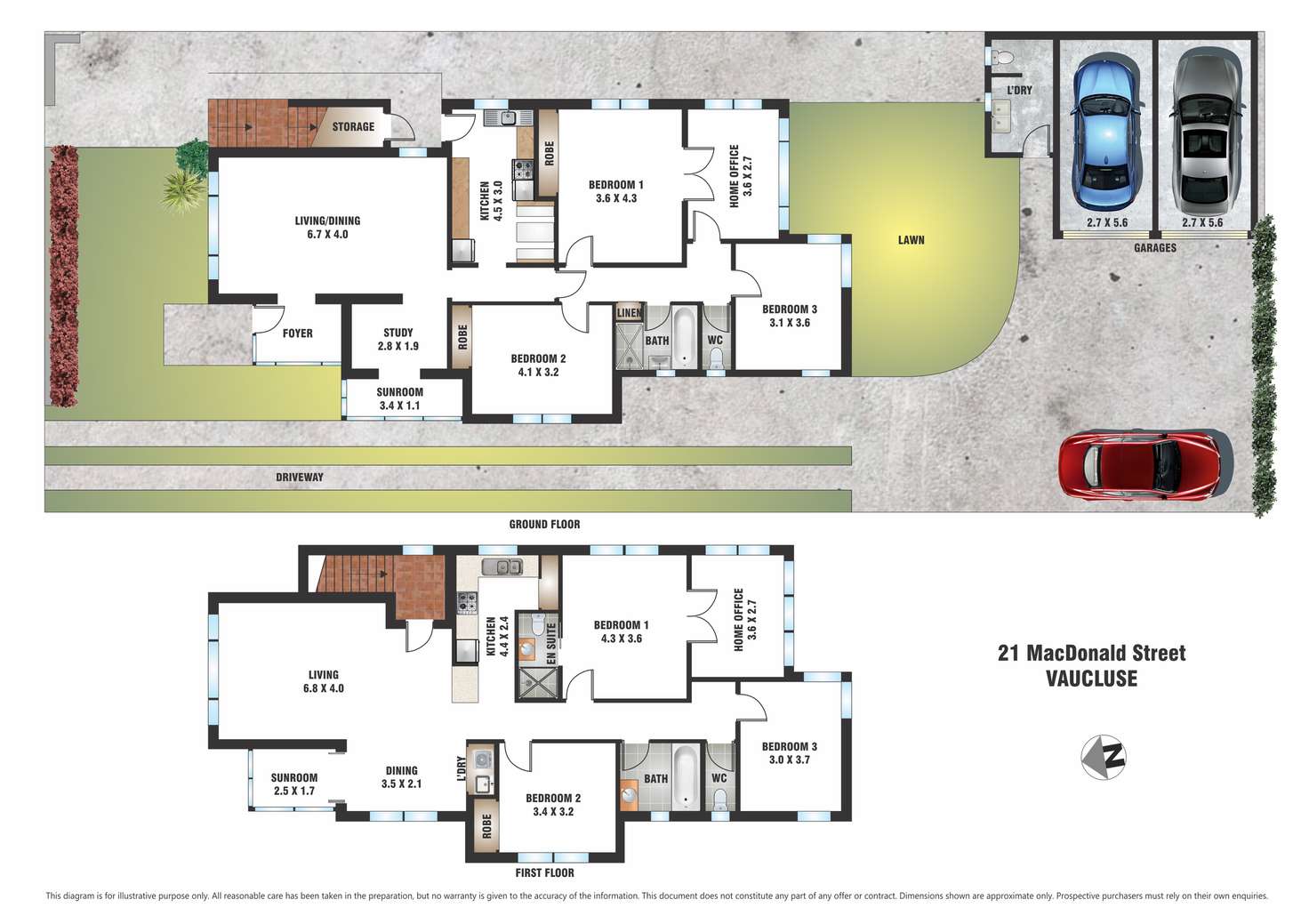 Floorplan of Homely house listing, 1 & 2/21 Macdonald Street, Vaucluse NSW 2030