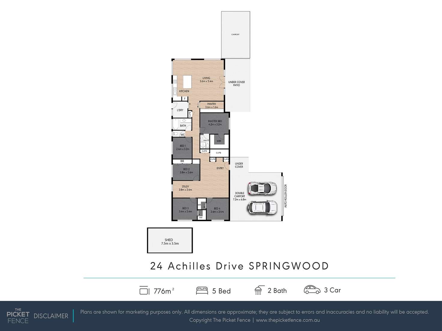 Floorplan of Homely house listing, 24 Achilles Drive, Springwood QLD 4127
