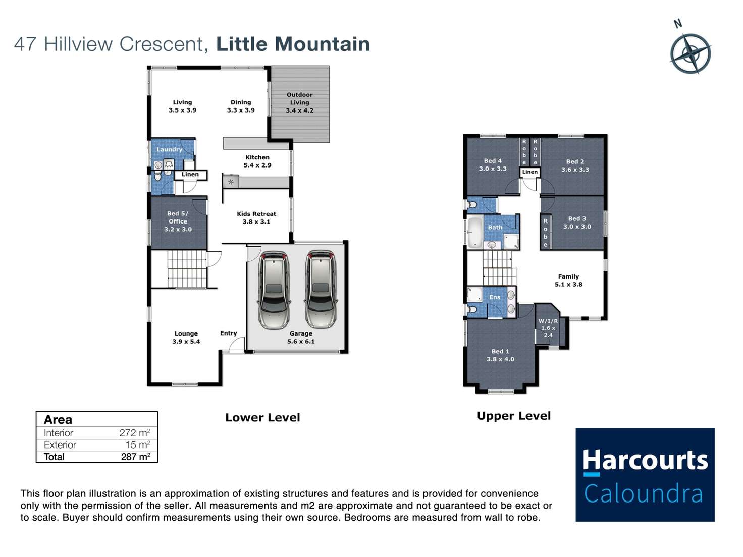 Floorplan of Homely house listing, 47 Hillview Crescent, Little Mountain QLD 4551