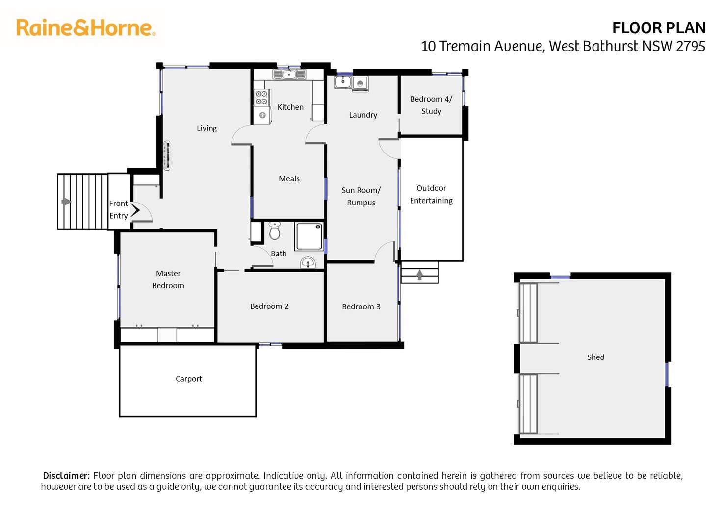 Floorplan of Homely house listing, 10 Tremain Avenue, West Bathurst NSW 2795