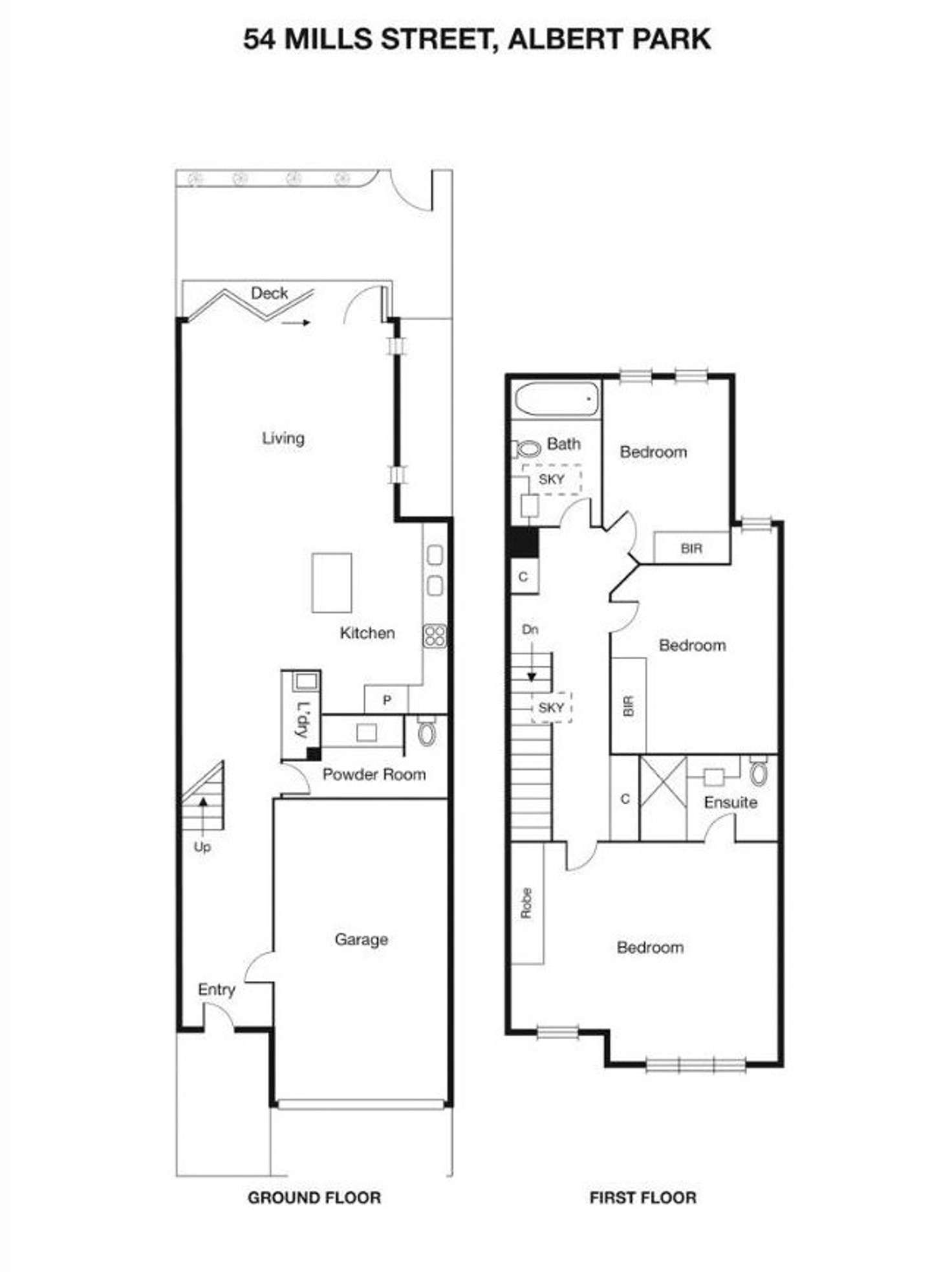 Floorplan of Homely house listing, 54 Mills Street, Albert Park VIC 3206