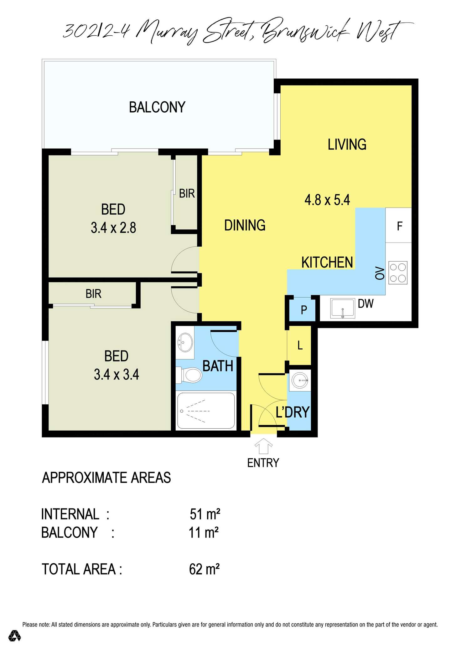 Floorplan of Homely apartment listing, 302/2-4 Murray Street, Brunswick West VIC 3055