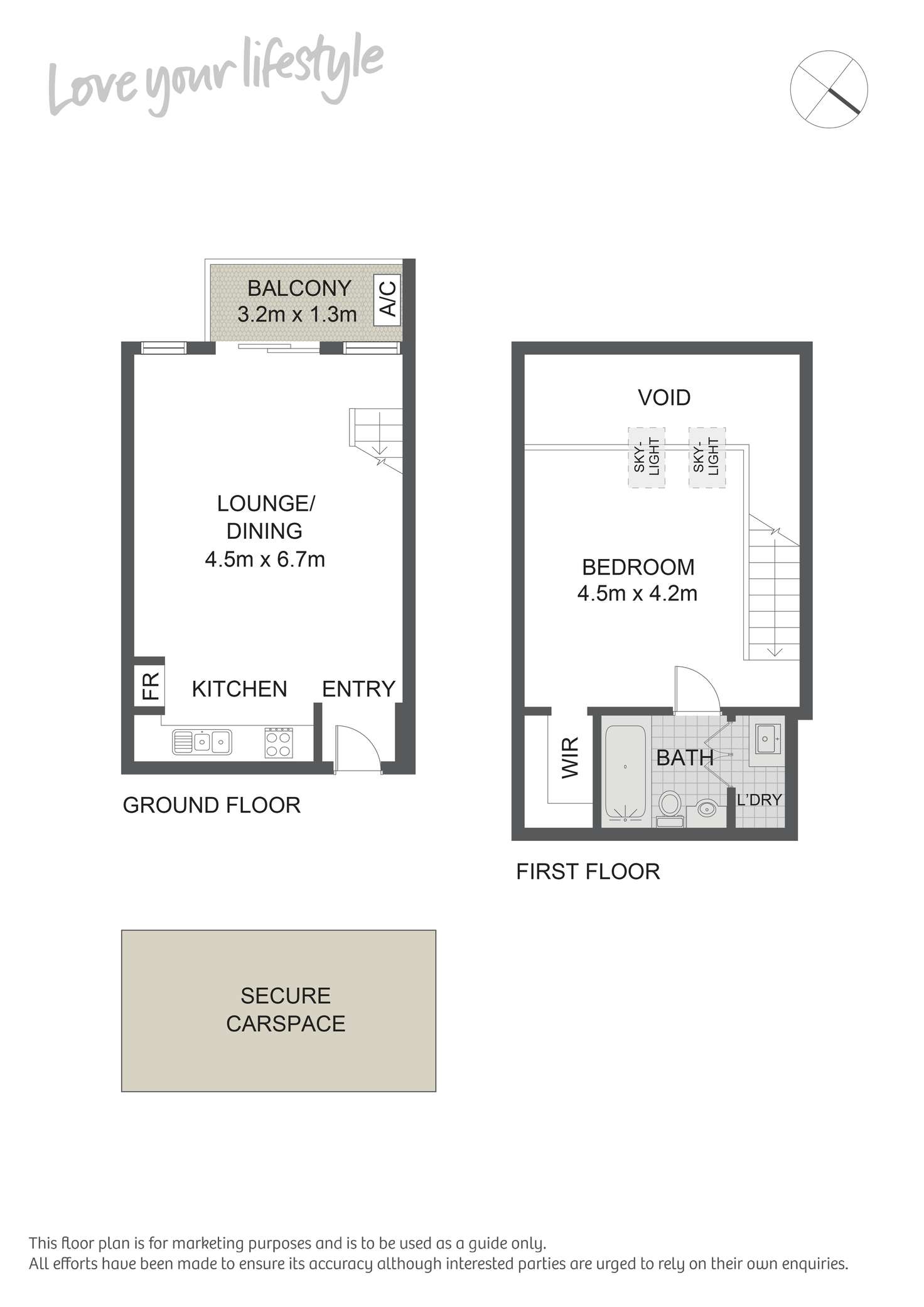 Floorplan of Homely apartment listing, 422/1 Phillip St, Petersham NSW 2049