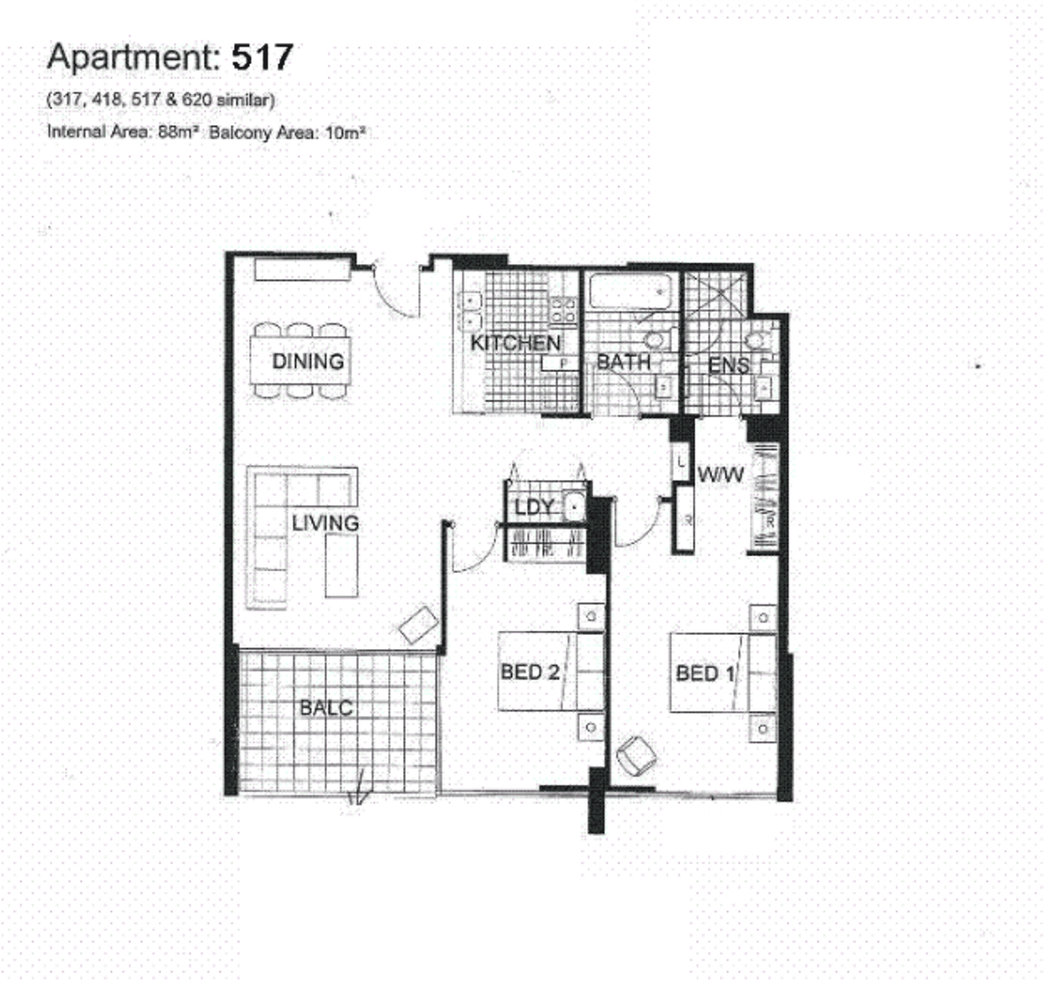 Floorplan of Homely apartment listing, 517/140 Maroubra Road, Maroubra NSW 2035