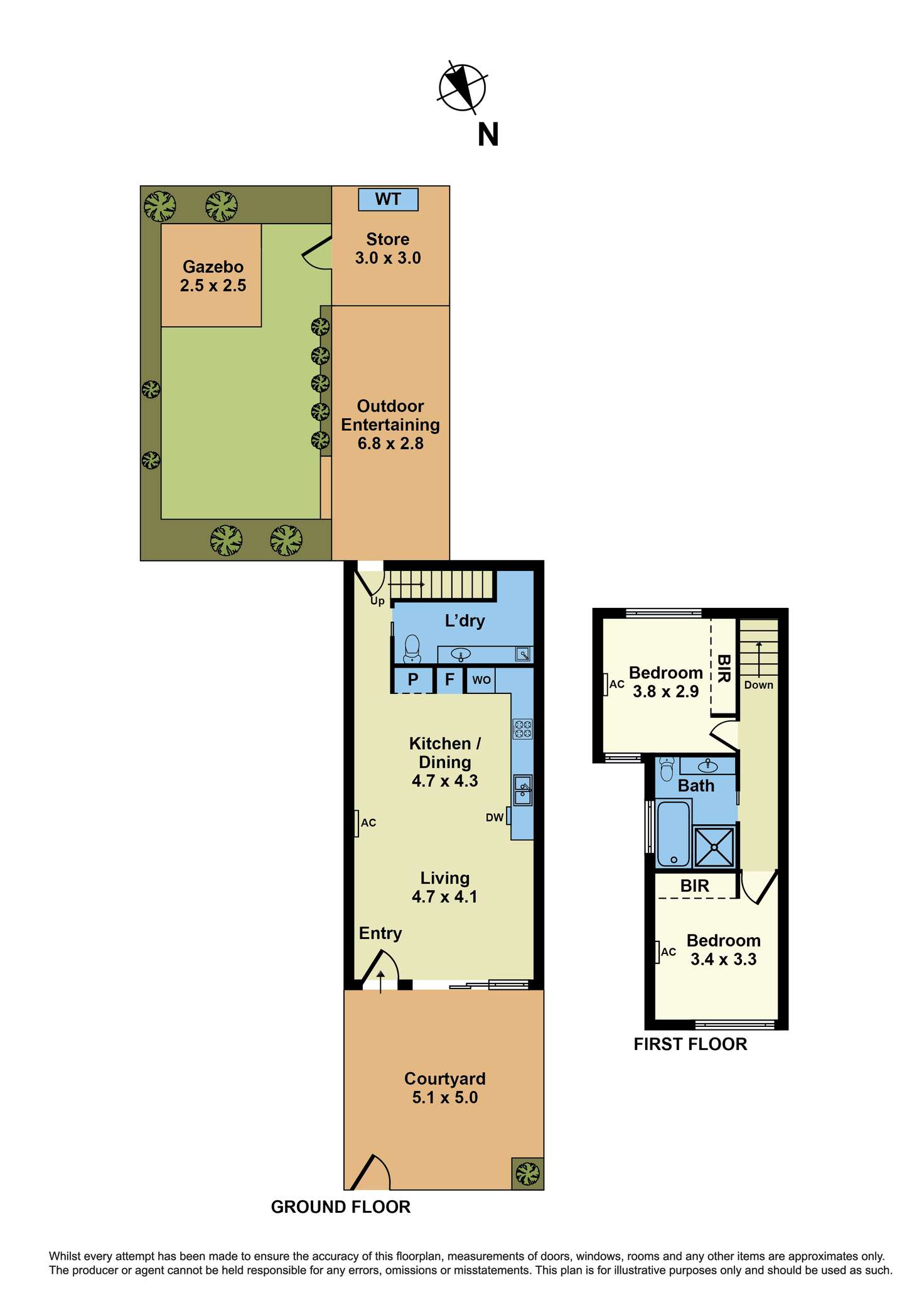 Floorplan of Homely house listing, 9B Parramatta St, Williamstown VIC 3016