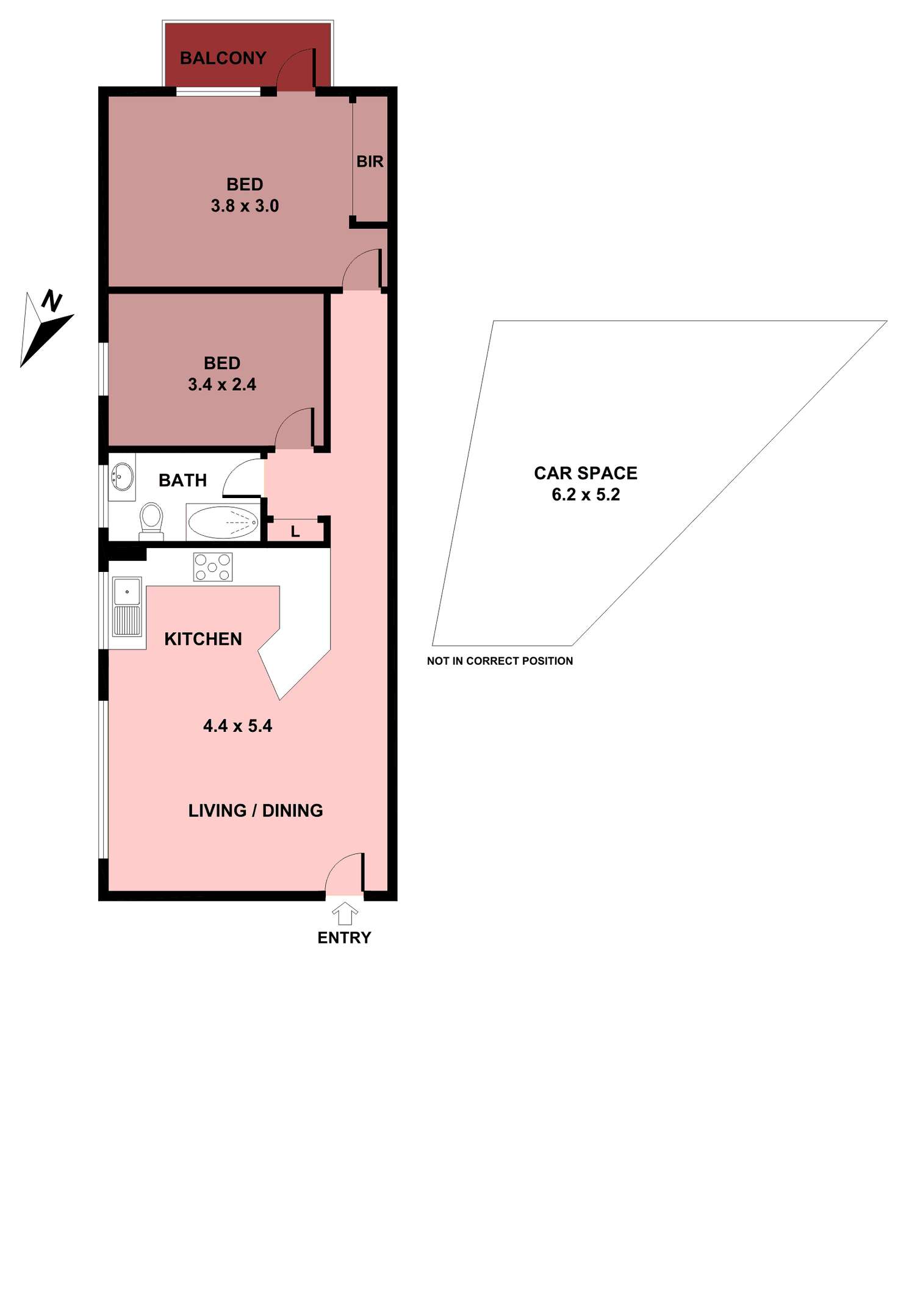 Floorplan of Homely apartment listing, 5/24 Bellevue Street, North Parramatta NSW 2151
