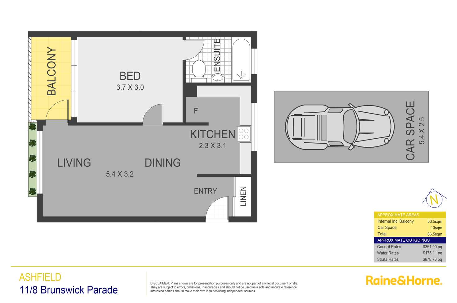 Floorplan of Homely apartment listing, 11/8 Brunswick Parade, Ashfield NSW 2131