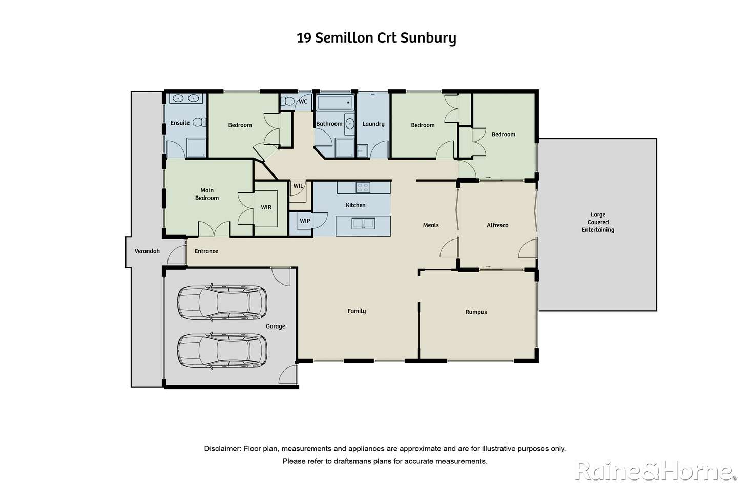 Floorplan of Homely house listing, 19 Semillon Court, Sunbury VIC 3429