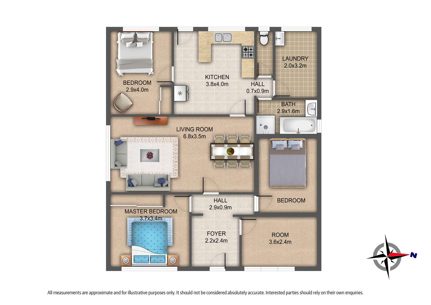 Floorplan of Homely unit listing, 1/13 Leonard Ave, St Albans VIC 3021