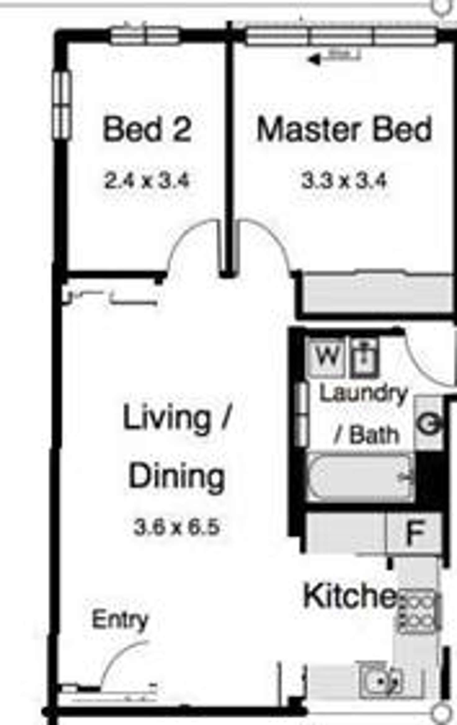 Floorplan of Homely unit listing, 1/81 Armadale Street, St Lucia QLD 4067