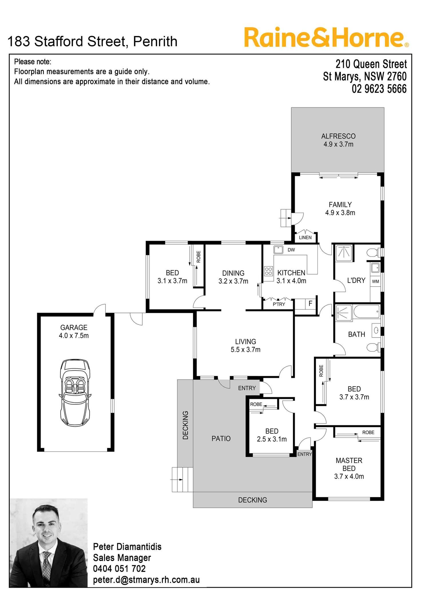 Floorplan of Homely house listing, 183 Stafford Street, Penrith NSW 2750