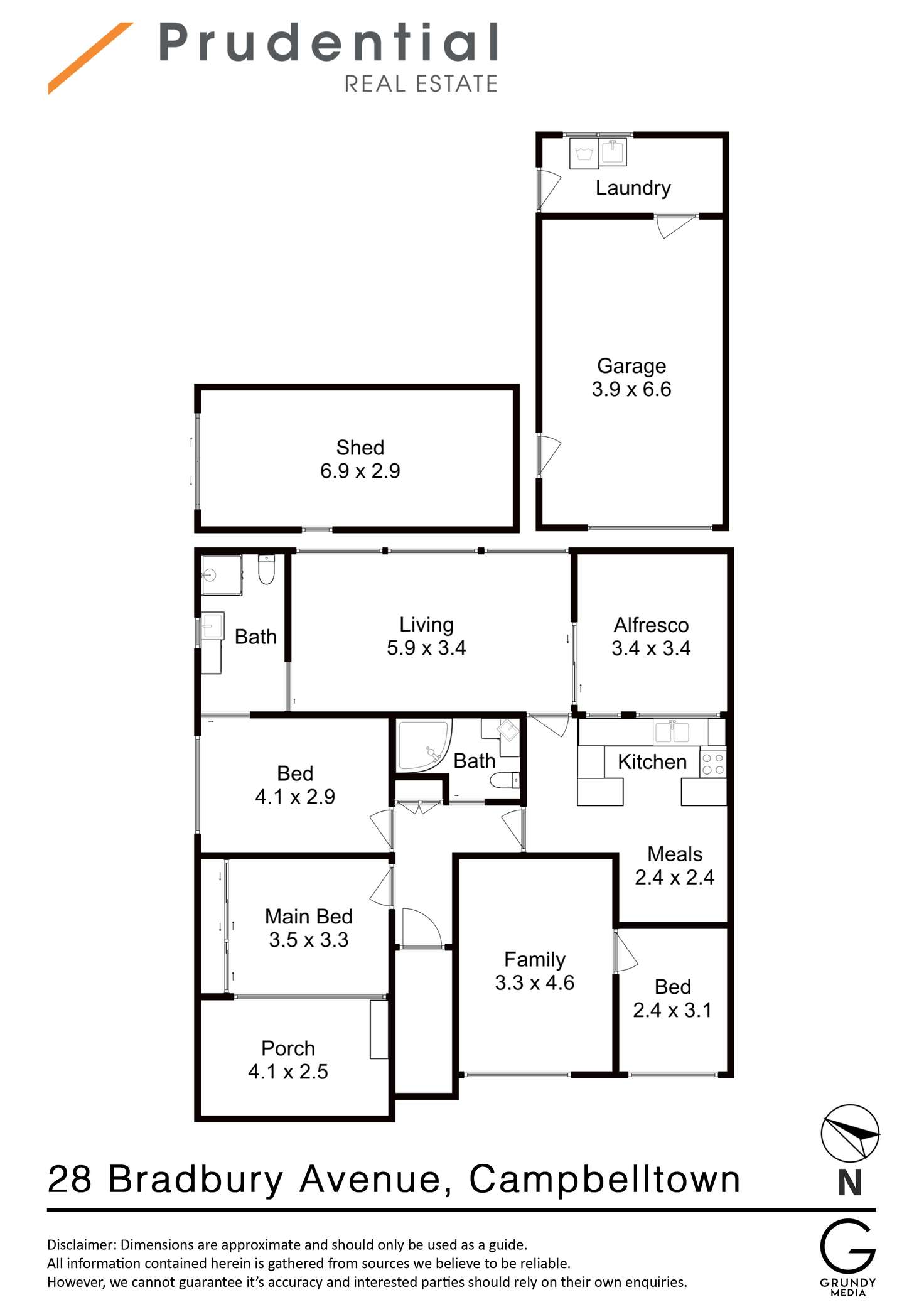 Floorplan of Homely house listing, 28 Bradbury Avenue, Campbelltown NSW 2560