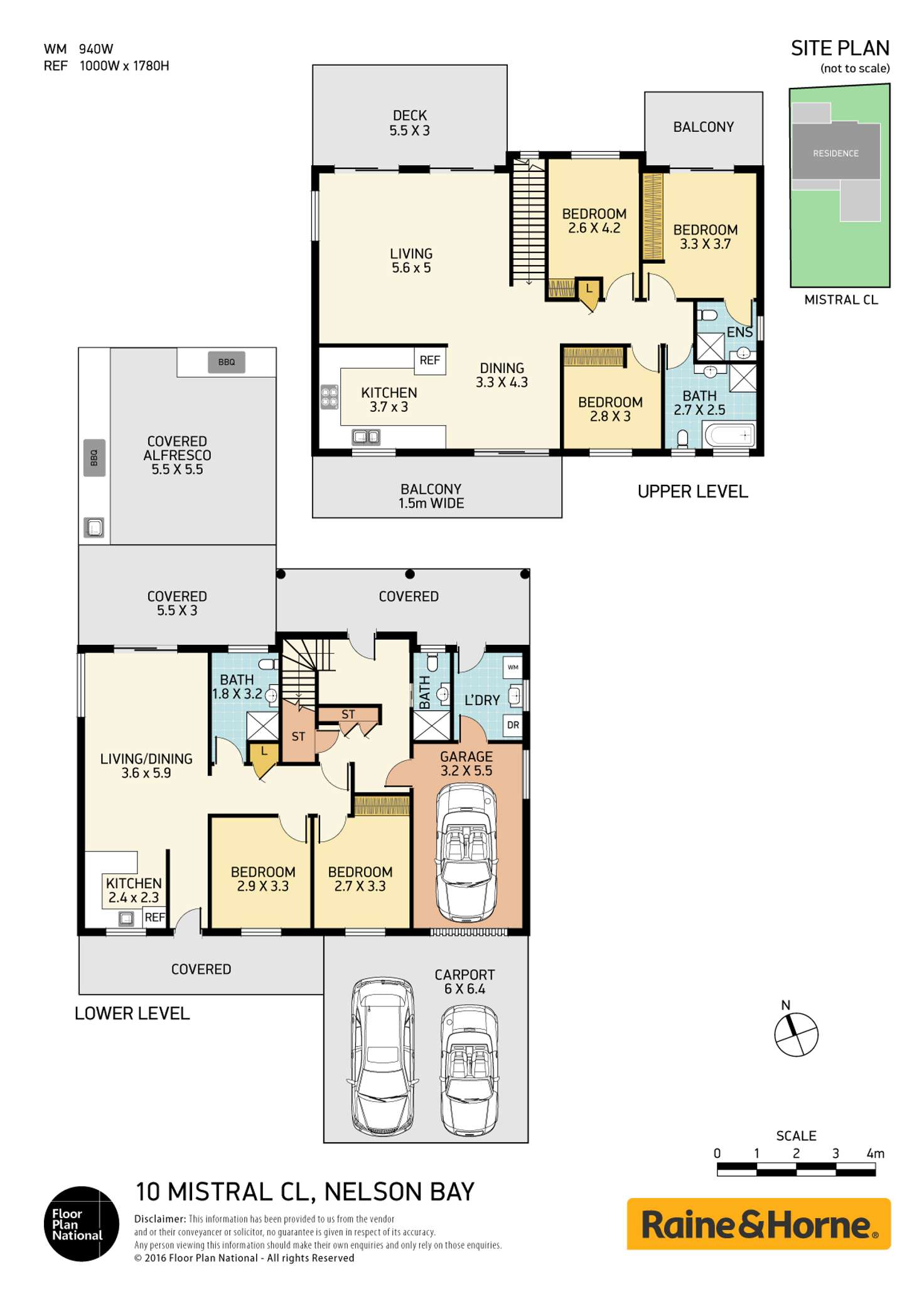 Floorplan of Homely house listing, 10 Mistral Close, Nelson Bay NSW 2315