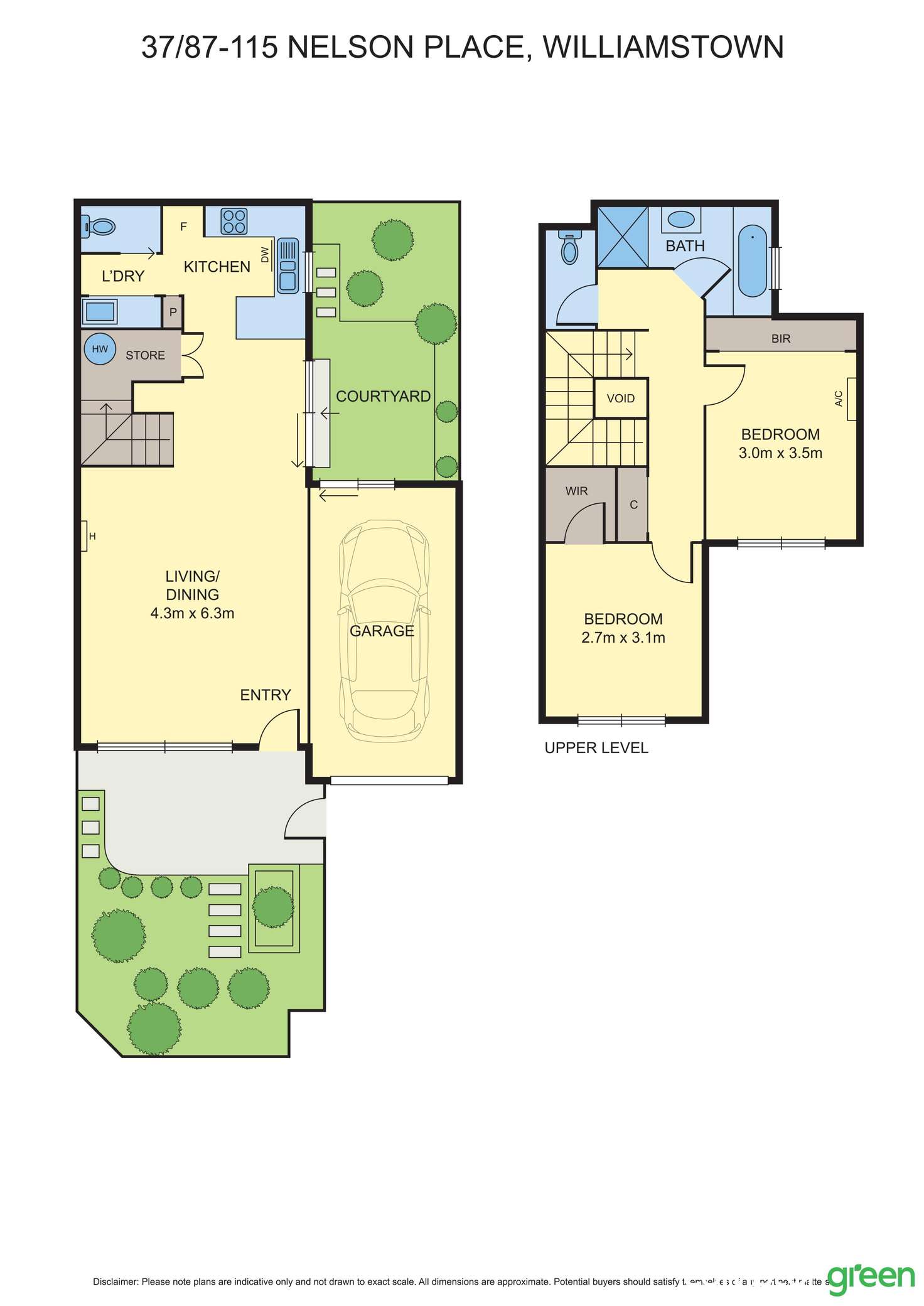 Floorplan of Homely townhouse listing, 37/87-115 Nelson Place, Williamstown VIC 3016