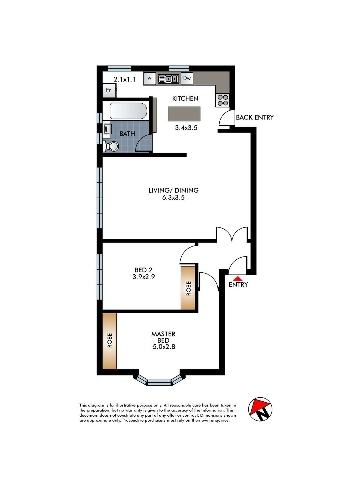 Floorplan of Homely apartment listing, 3/21 Beach Road, Bondi Beach NSW 2026