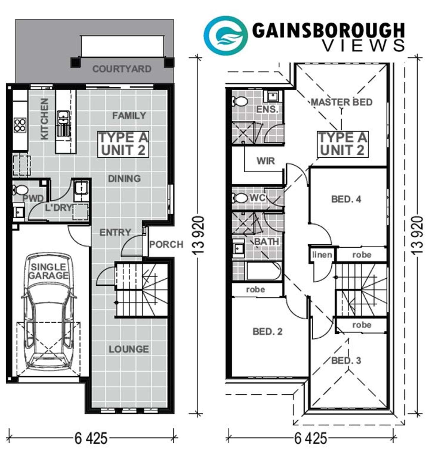 Floorplan of Homely townhouse listing, 25/430 Gainsborough Drive, Pimpama QLD 4209