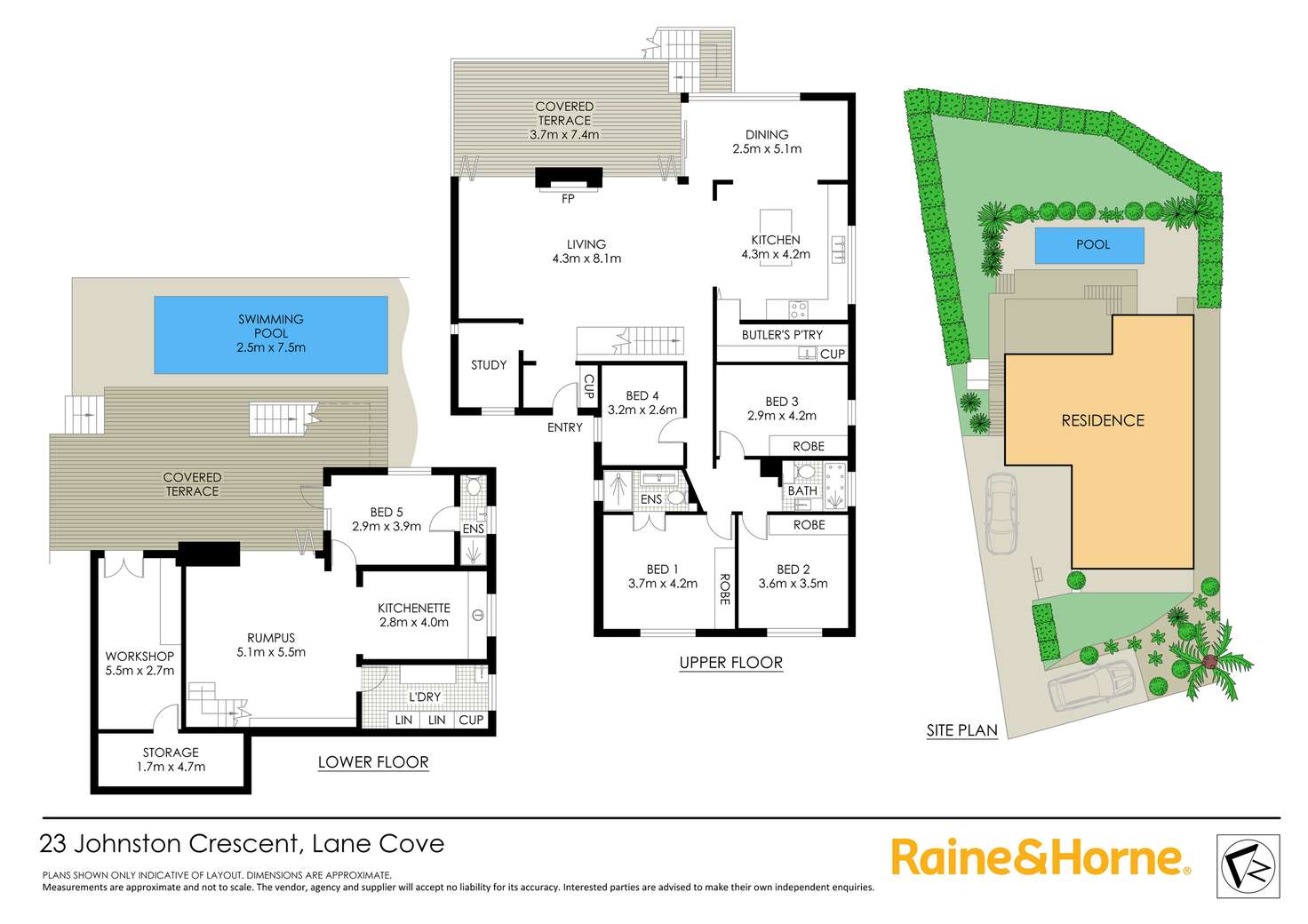 Floorplan of Homely house listing, 23 Johnston Crescent, Lane Cove NSW 2066