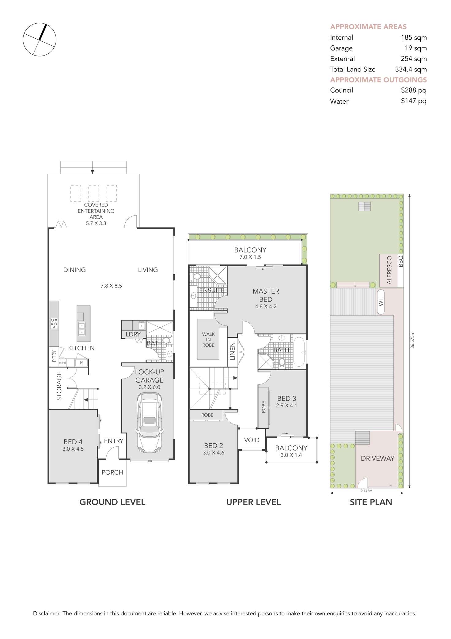 Floorplan of Homely semiDetached listing, 3 Heath Street, Concord NSW 2137