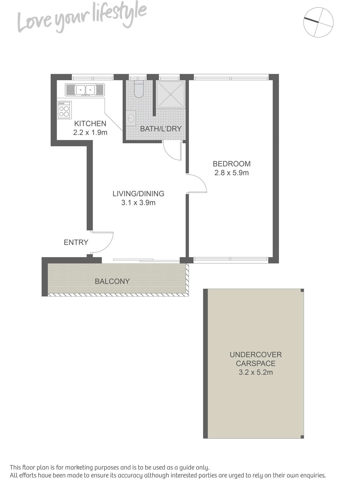 Floorplan of Homely apartment listing, 11/48-52 Darley Street, Newtown NSW 2042