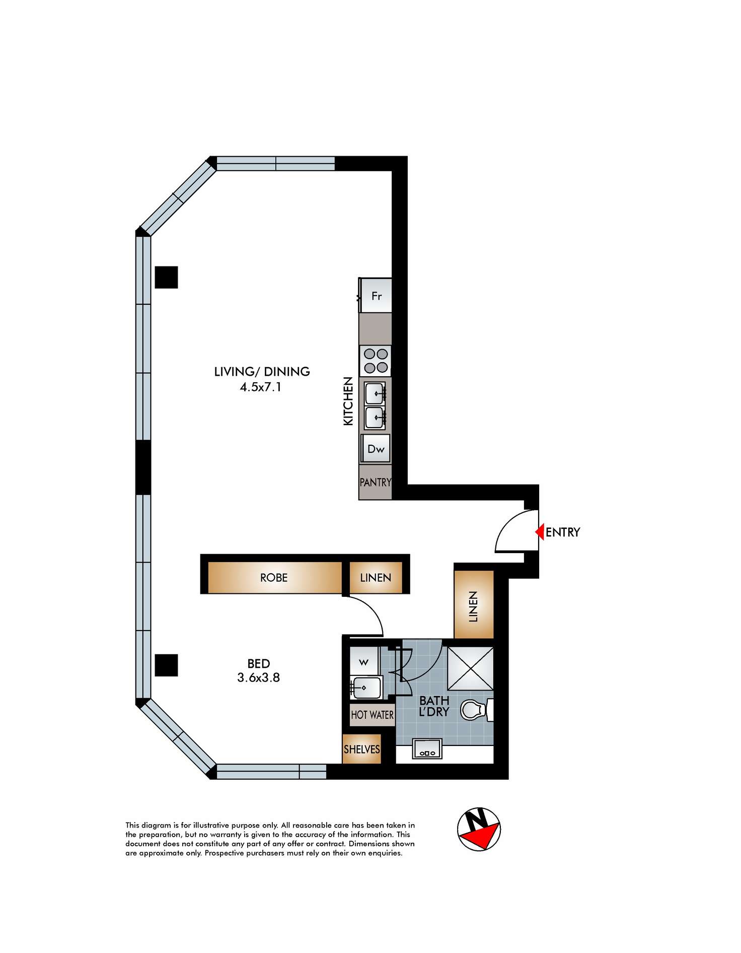 Floorplan of Homely apartment listing, 4/358A Victoria Street, Darlinghurst NSW 2010