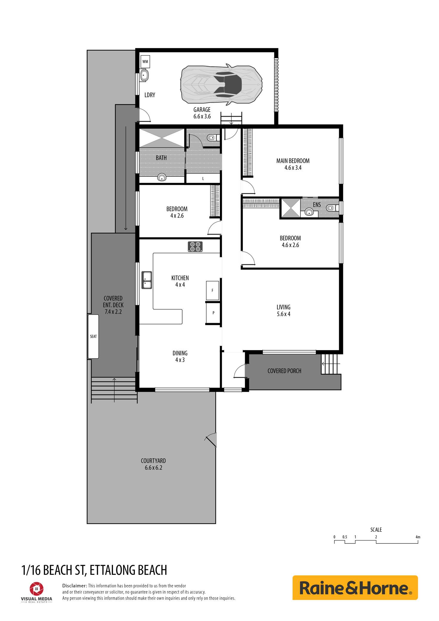 Floorplan of Homely villa listing, 1/16 Beach Street, Ettalong Beach NSW 2257
