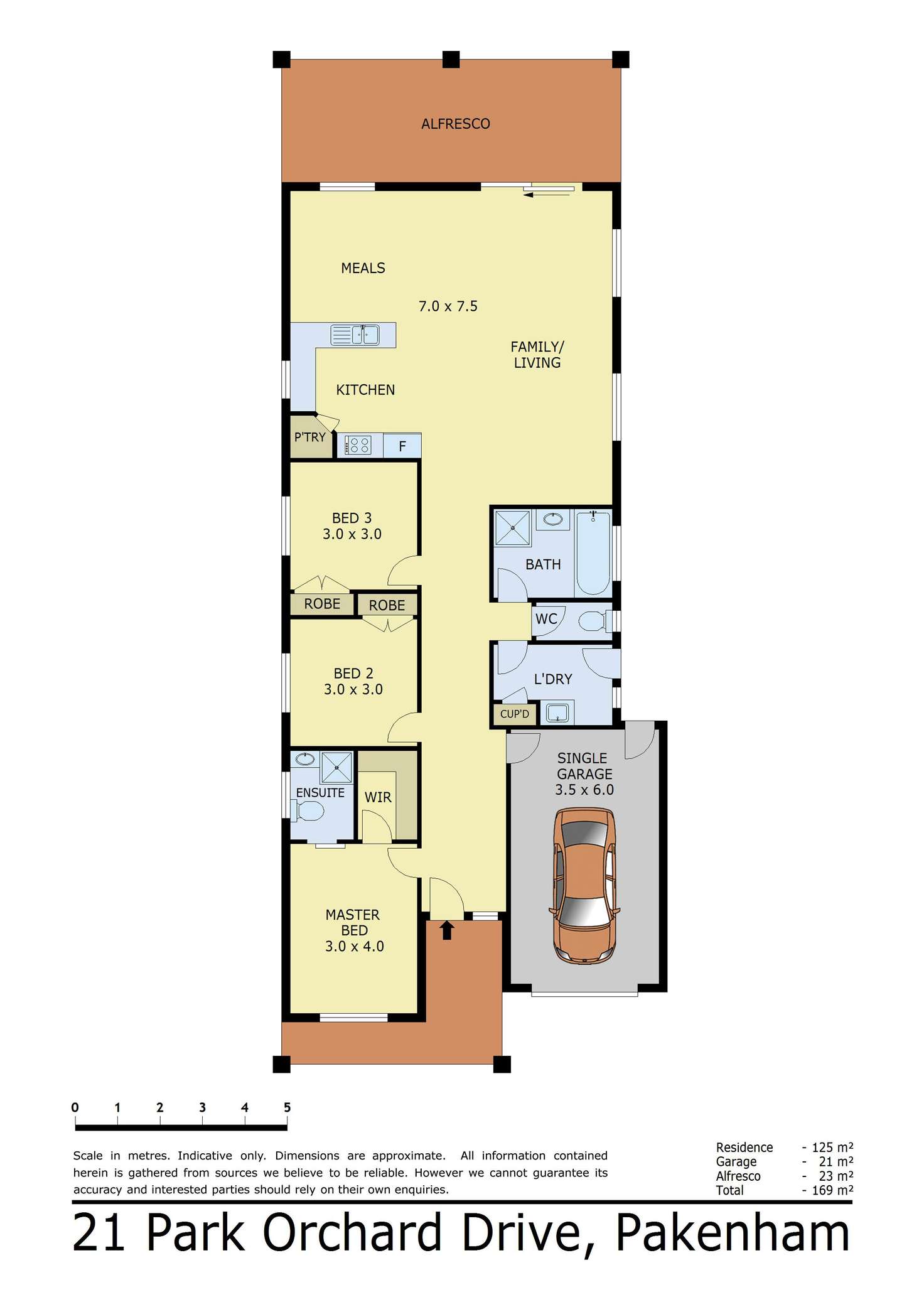 Floorplan of Homely house listing, 21 Park Orchard Drive, Pakenham VIC 3810