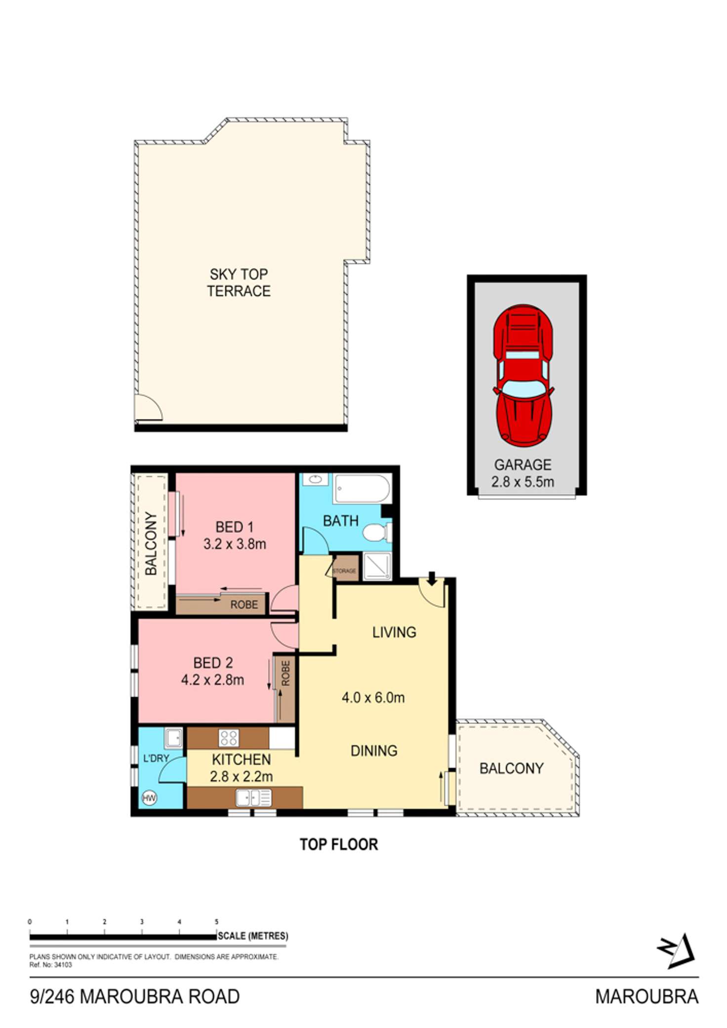 Floorplan of Homely unit listing, 9/246 Maroubra Road, Maroubra NSW 2035