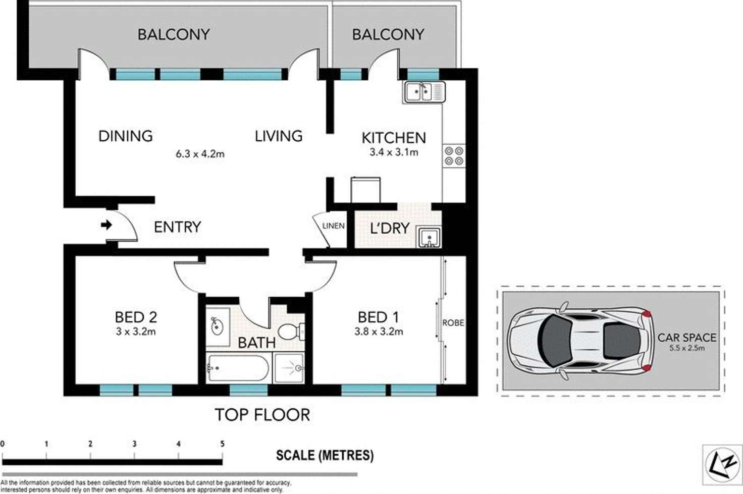 Floorplan of Homely apartment listing, 6/8 Murray St, Lane Cove North NSW 2066