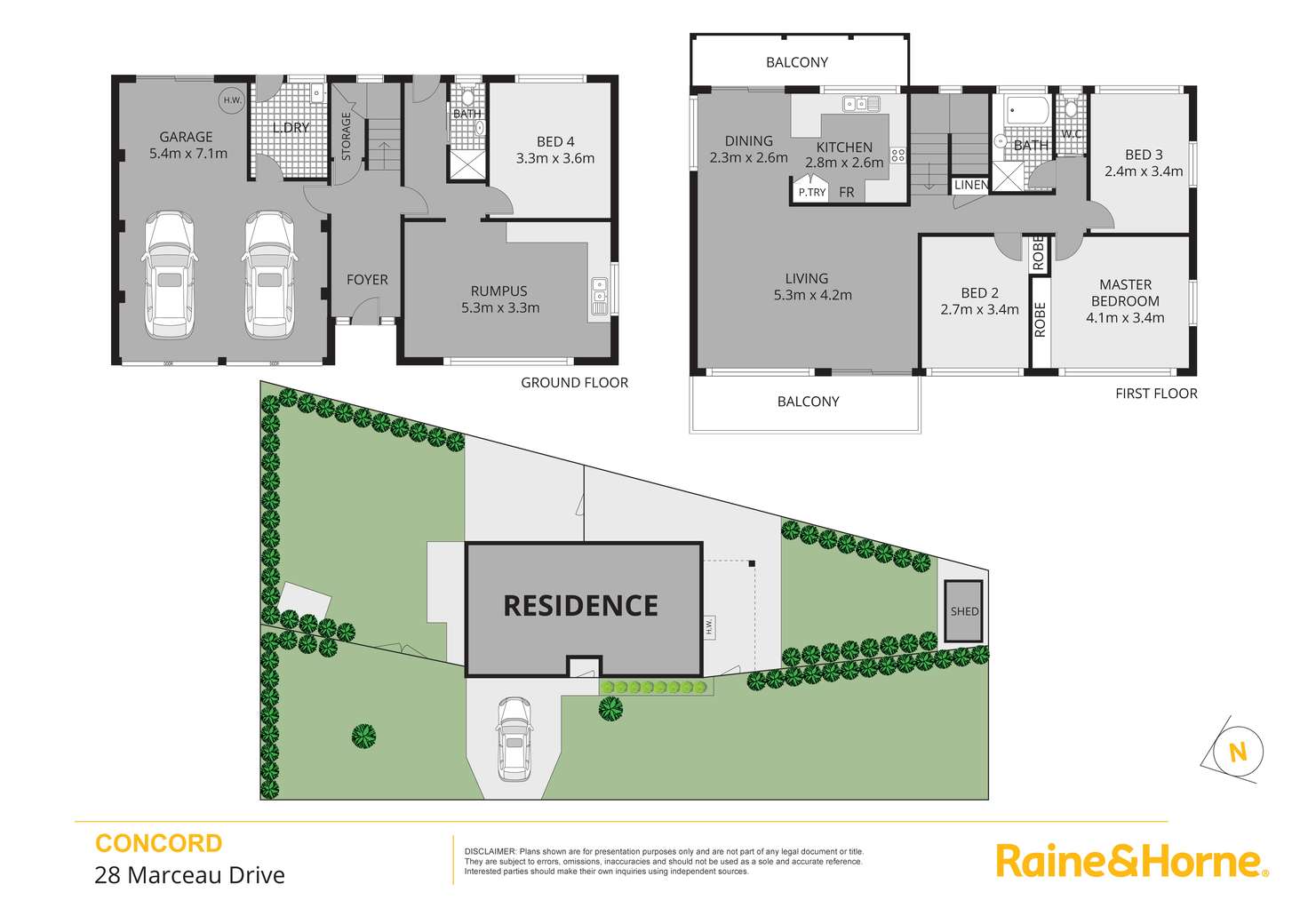 Floorplan of Homely house listing, 28 Marceau Drive, Concord NSW 2137