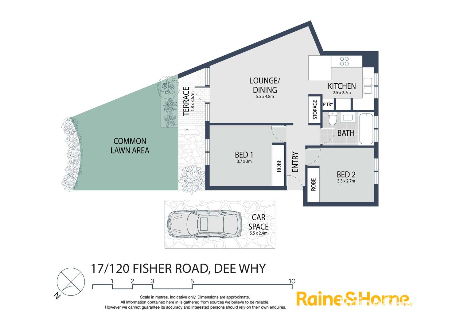 Floorplan of Homely apartment listing, 17/120 Fisher Road, Dee Why NSW 2099