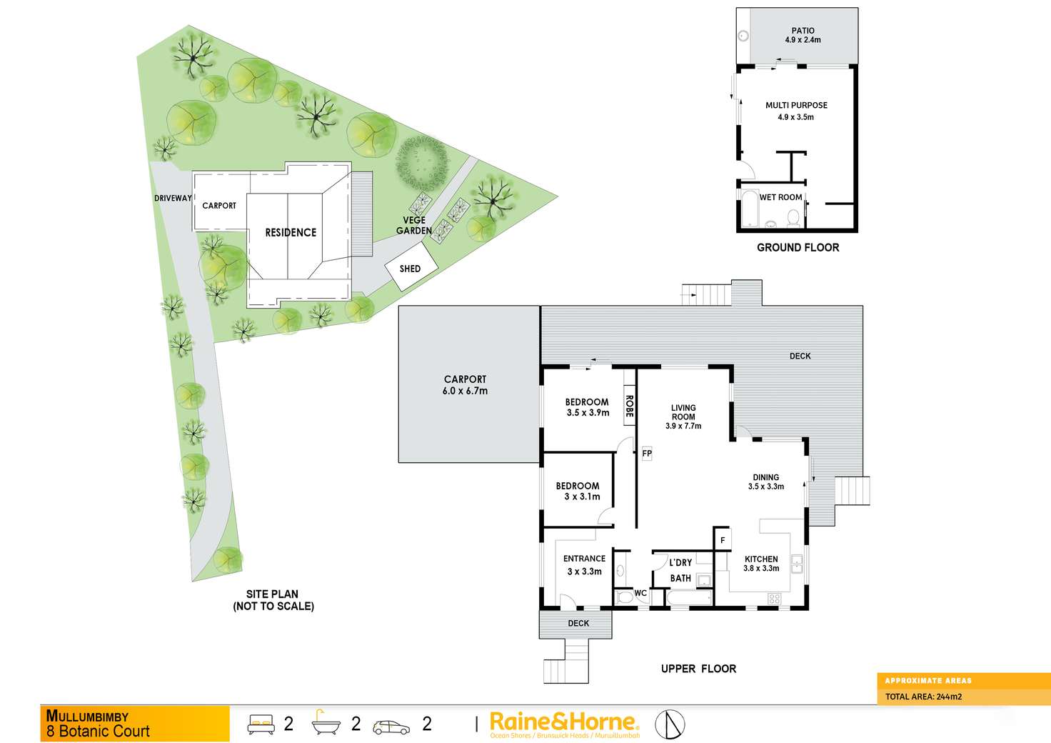 Floorplan of Homely house listing, 8 Botanic Court, Mullumbimby NSW 2482