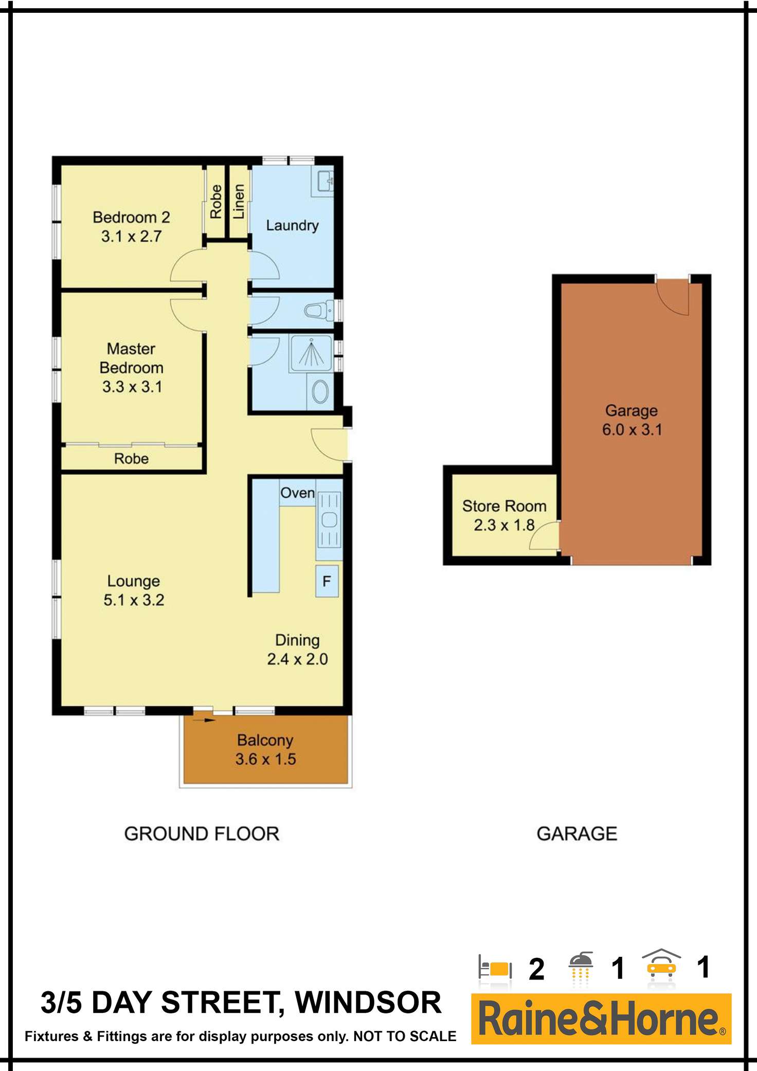 Floorplan of Homely unit listing, 3/5 Day Street, Windsor NSW 2756