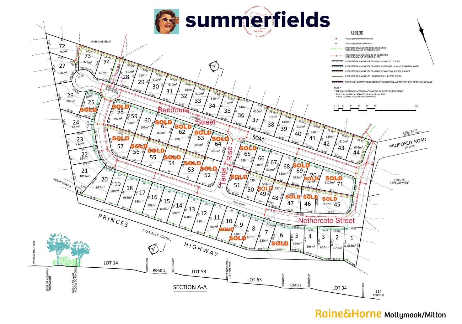 Floorplan of Homely residentialLand listing, Lot 48 Nethercote Street, Summerfields Estate, Mollymook NSW 2539